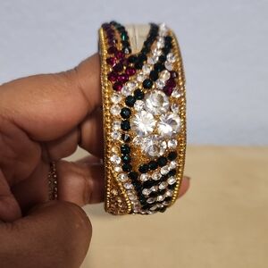 Multicolored Crystal Bracelet Handmade From India